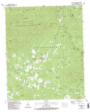 Tickanetley topo map