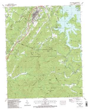 Blue Ridge topo map