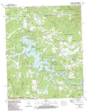 Nottely Dam USGS topographic map 34084h1
