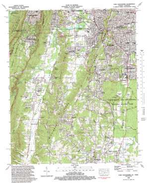 Fort Oglethorpe USGS topographic map 34085h3