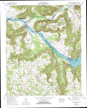 Guntersville Dam USGS topographic map 34086d4
