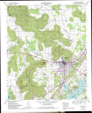 Scottsboro USGS topographic map 34086f1