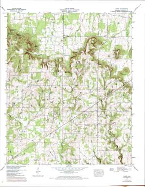Caddo USGS topographic map 34087e2