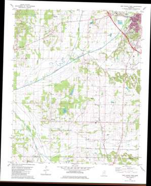 New Albany West topo map
