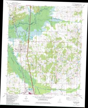 Coldwater topo map