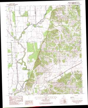 Arkabutla West USGS topographic map 34090f2