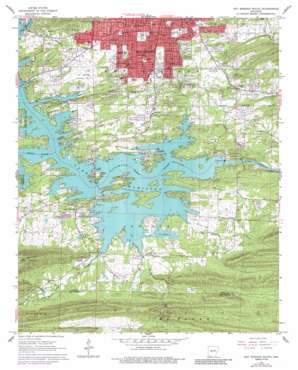 Hot Springs South USGS topographic map 34093d1
