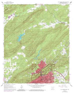 Hot Springs North topo map