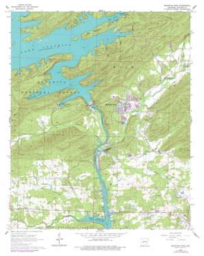 Mountain Pine USGS topographic map 34093e2