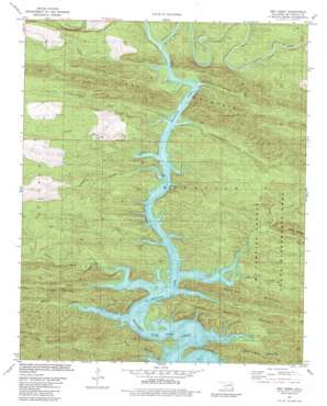 Hee Creek topo map