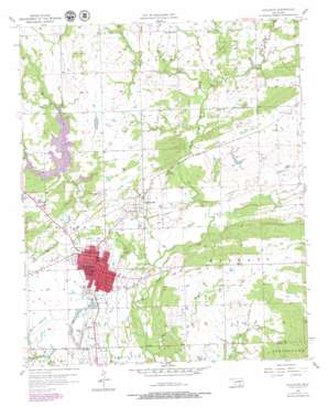 Coalgate USGS topographic map 34096e2