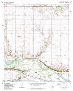 Augar Creek topo map