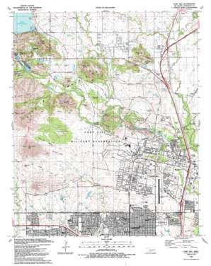 Fort Sill USGS topographic map 34098f4