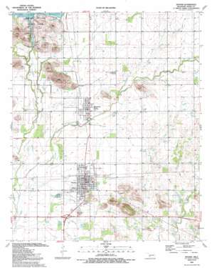 Snyder USGS topographic map 34098f8