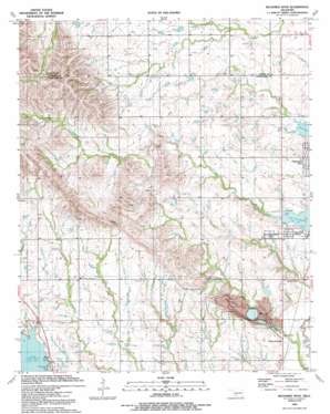 Richards Spur topo map