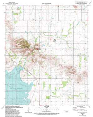 Glen Mountains USGS topographic map 34098g8