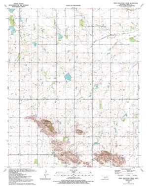 Rainy Mountain Creek USGS topographic map 34098h8