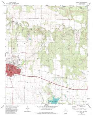 Quanah East USGS topographic map 34099c6