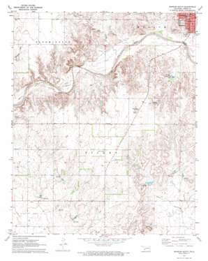 Mangum South USGS topographic map 34099g5