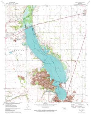 Lake Altus USGS topographic map 34099h3