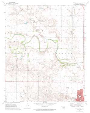 Mangum North USGS topographic map 34099h5