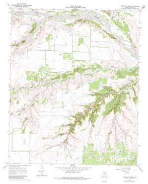 Hornica Creek topo map