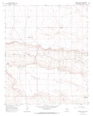 Horney Ranch topo map