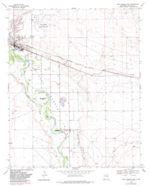 Fort Sumner East topo map