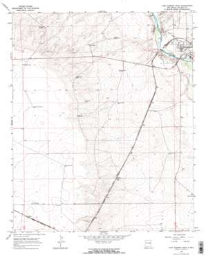 Fort Sumner West topo map