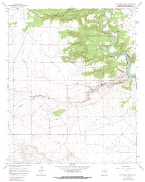 Ojo Negro Creek topo map