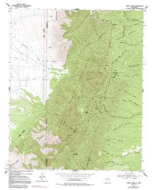Capilla Peak topo map