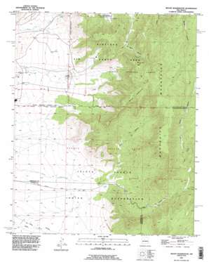 Mount Washington topo map