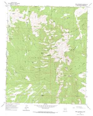 Mesa Cencerro USGS topographic map 34107c3