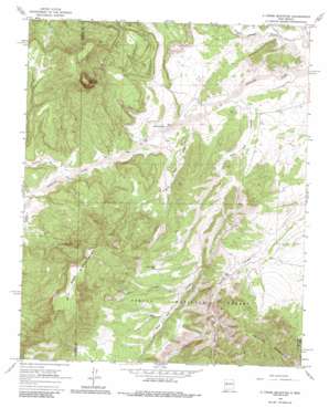 D Cross Mountain USGS topographic map 34107d6