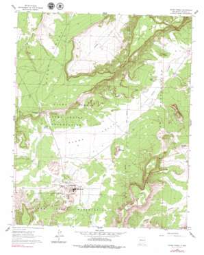 Acoma Pueblo topo map