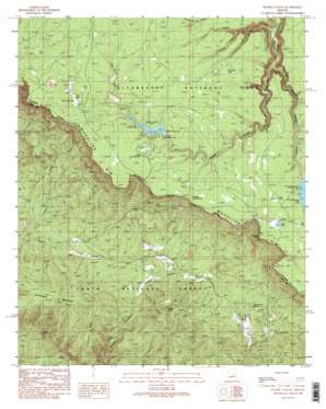 Woods Canyon topo map