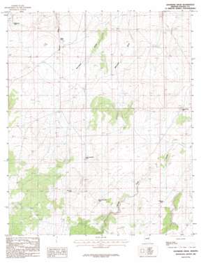Saunders Draw topo map