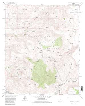 Hackberry Mountain USGS topographic map 34111d6