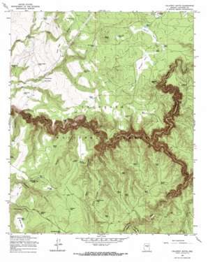 Calloway Butte topo map