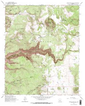 Apache Maid Mountain USGS topographic map 34111f5