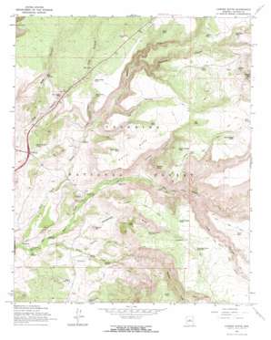 Casner Butte topo map