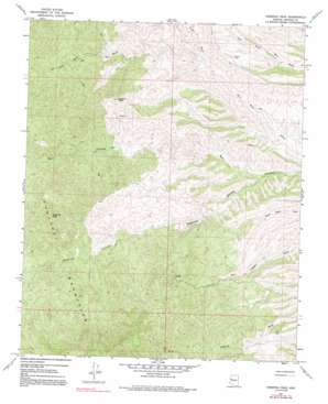Hibernia Peak topo map