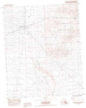 West Of Flattop Mountain USGS topographic map 34114g8