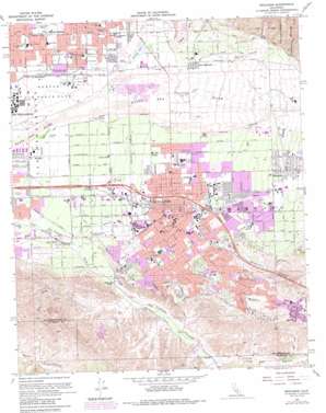 Redlands USGS topographic map 34117a2