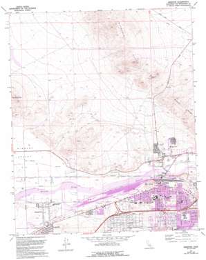 Barstow USGS topographic map 34117h1