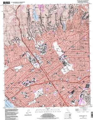 Beverly Hills topo map