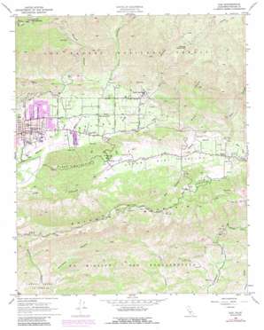 Ojai USGS topographic map 34119d2