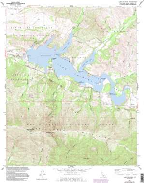 Lake Cachuma USGS topographic map 34119e8