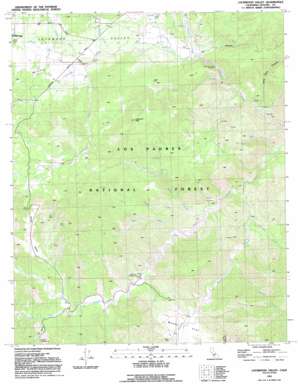 Lockwood Valley topo map