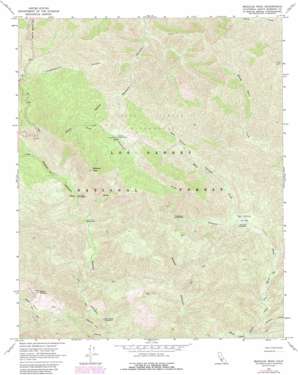 Madulce Peak topo map